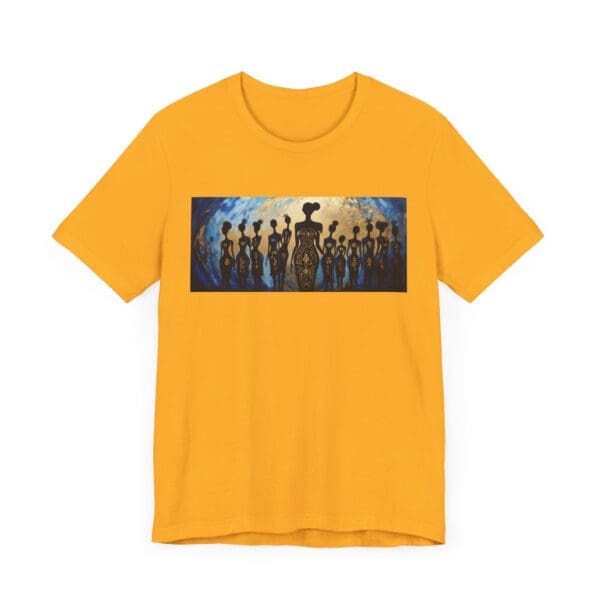 Artistic Unisex Jersey Tee - Colorful Silhouette Design - Image 43