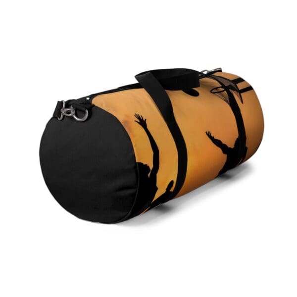 Hoops Duffel Bag - Basketball Silhouette Design for Sport Lovers 🏀 “Dusk Falls. Legends Rise.” - Image 3
