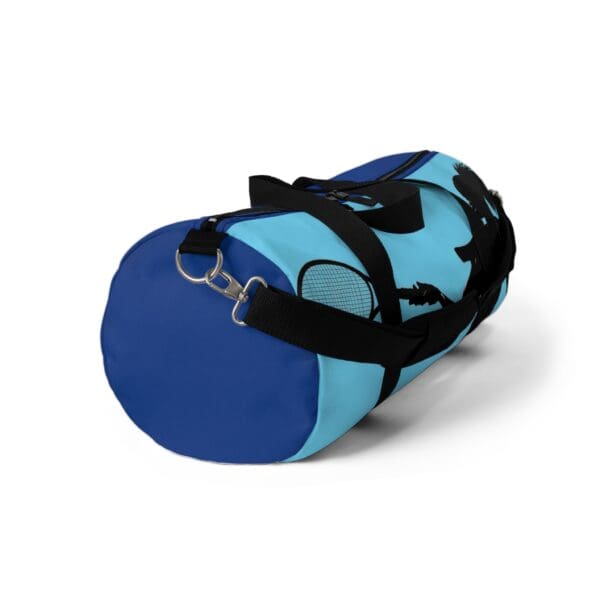 Tennis Enthusiast Duffel Bag - Sporty Gym Bag with Silhouette Design Play fierce. Move bold. Win big. Elevate your game - Image 3