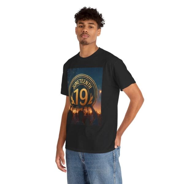 Juneteenth Celebration Unisex Heavy Cotton Tee June 19, 1865—The Truth Unfolds 💚 - Image 17