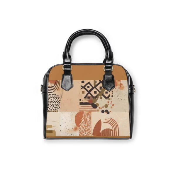 Stylish Shoulder Handbag - Abstract Design for Everyday Elegance