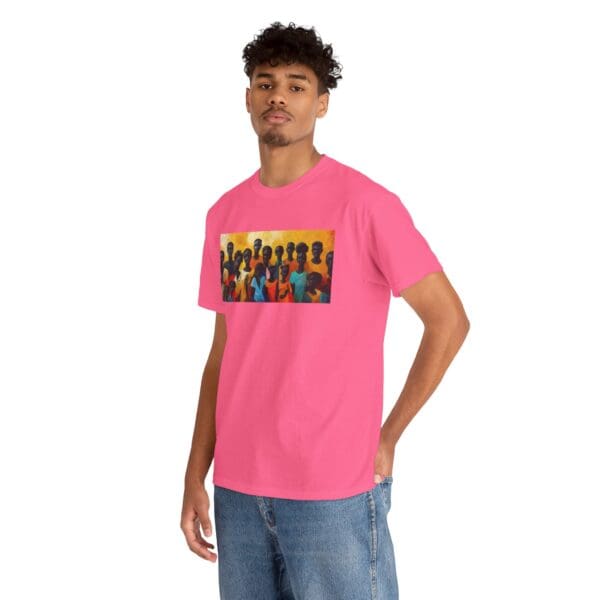 Cultural Unity Unisex Heavy Cotton Tee - Art Inspired Graphic Shirt "Bright Sun. Bold Spirit. Timeless Legacy." - Image 103