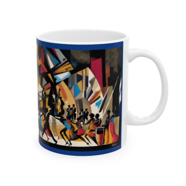 Vibrant Dance Scene Ceramic Mug - 11oz & 15oz Coffee Cup for Music Lovers - Image 4