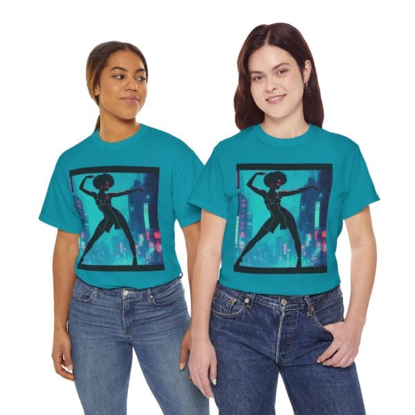 Empowerment Unisex Heavy Cotton Tee - Bold Urban Vibes "Black Joy in Motion. Strength in Every Step." - Image 53