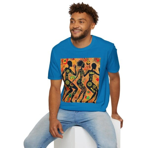 Artistic Dance Unisex Softstyle T-Shirt - Vibrant Culture Print "Symbols of the Past. Strength for the Future." - Image 87