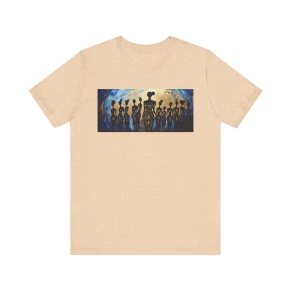 Artistic Unisex Jersey Tee - Colorful Silhouette Design - Image 29