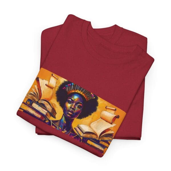 Artistic Unisex Heavy Cotton Tee - Unique Graphic Design  "Afro-Centric. Knowledge-Driven. - Image 114