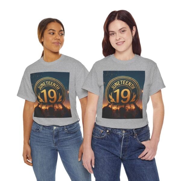 Juneteenth Celebration Unisex Heavy Cotton Tee June 19, 1865—The Truth Unfolds 💚 - Image 31
