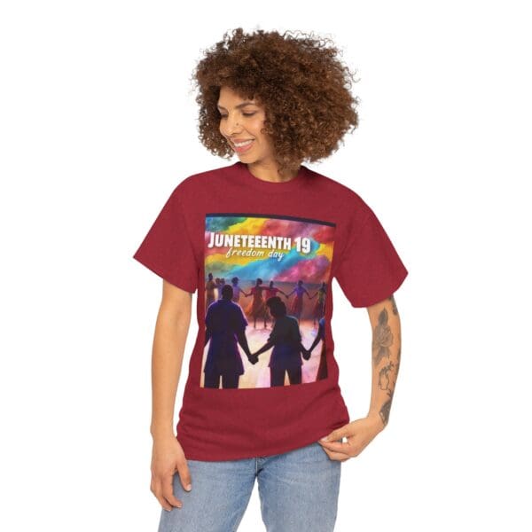 Juneteenth Celebration Tee, Unisex Heavy Cotton Shirt, Freedom Day Apparel, African American History T-Shirt, Comfortable Graphic Tee - Image 109