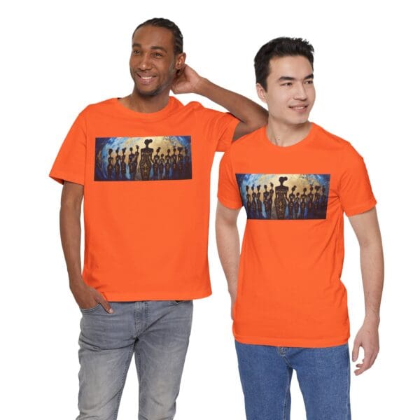Artistic Unisex Jersey Tee - Colorful Silhouette Design - Image 18