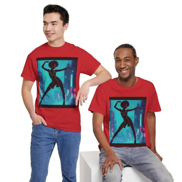 Empowerment Unisex Heavy Cotton Tee - Bold Urban Vibes "Black Joy in Motion. Strength in Every Step." - Image 87