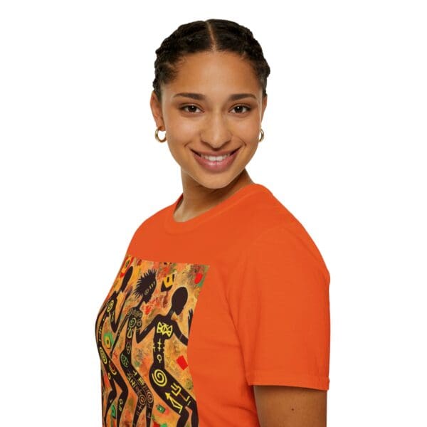 Artistic Dance Unisex Softstyle T-Shirt - Vibrant Culture Print "Symbols of the Past. Strength for the Future." - Image 36