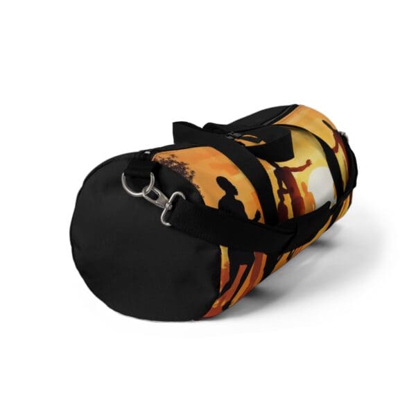 Sunset Silhouette Sport Duffel Bag - Perfect for Gym & Travel ⚡ “Speed, Strength, Style—All in One Bag.” - Image 7