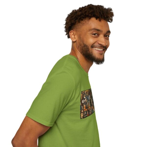 Artistic Unisex Softstyle T-Shirt - Vibrant Community Design "Wear the Movement. Live the Story." - Image 45