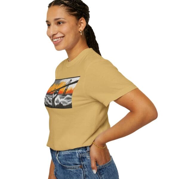 Empowerment Garment-Dyed Unisex T-Shirt - Bold Fist Design Defiant in the Storm, Rising in Strength - Image 33