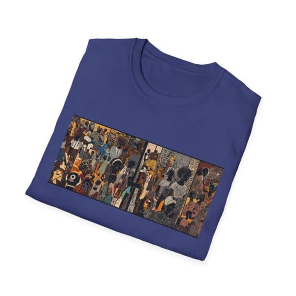 Artistic Unisex Softstyle T-Shirt - Vibrant Community Design "Wear the Movement. Live the Story." - Image 90