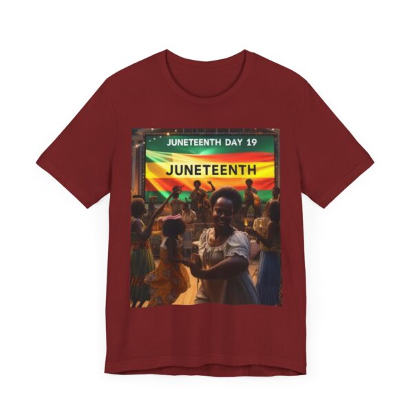 Juneteenth Celebration Tee, Unisex Jersey T-Shirt, Short Sleeve Graphic Tee, Black History Month Shirt, Family Reunion Apparel, Gift [...]"Juneteenth: Freedom Forever, Legacy Unbreakable." - Image 142
