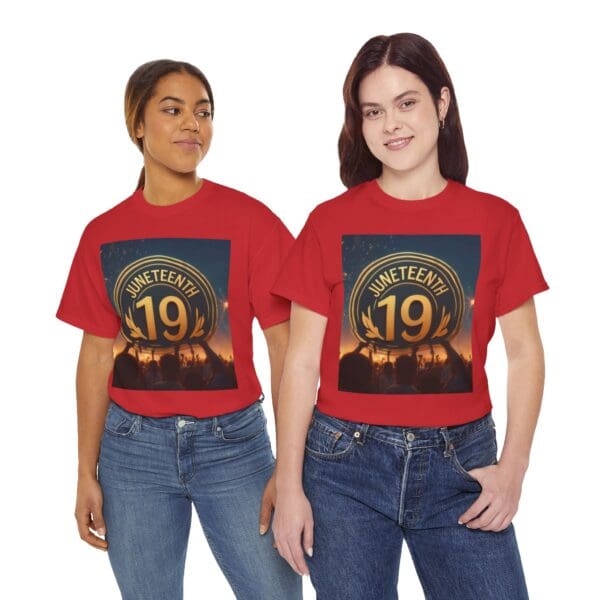 Juneteenth Celebration Unisex Heavy Cotton Tee June 19, 1865—The Truth Unfolds 💚 - Image 130