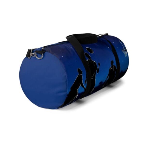 Basketball Theme Duffel Bag - Perfect Gym Companion for Sports Enthusiasts 💙 “Blue Nights, Fierce Fights, Court - Image 3