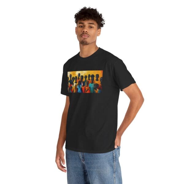 Cultural Unity Unisex Heavy Cotton Tee - Art Inspired Graphic Shirt "Bright Sun. Bold Spirit. Timeless Legacy." - Image 16