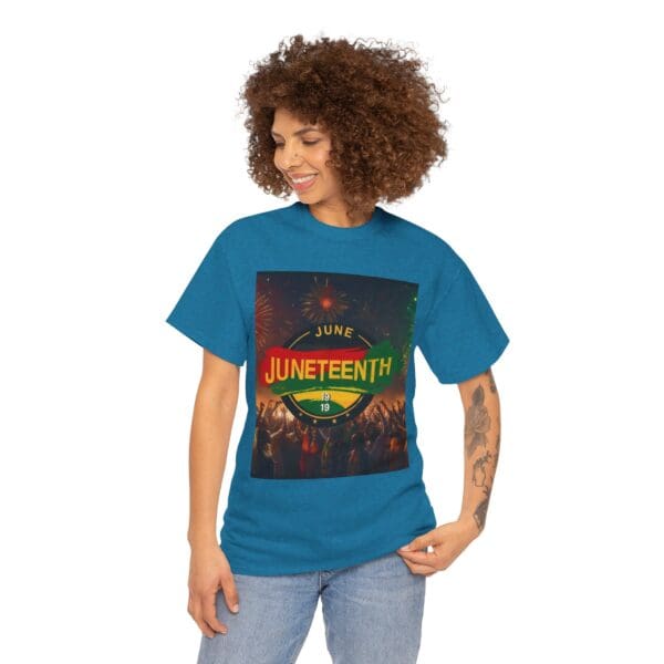 Juneteenth Celebration Unisex Heavy Cotton Tee Juneteenth: The Spirit of Liberation - Image 101