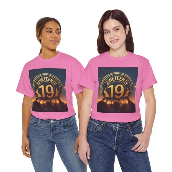 Juneteenth Celebration Unisex Heavy Cotton Tee June 19, 1865—The Truth Unfolds 💚 - Image 119