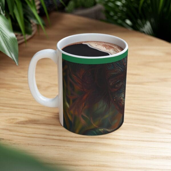 Artistic Vibes Ceramic Mug - Unique Design for Coffee Lovers A Canvas of Strength, A Mug of Legacy. - Image 8