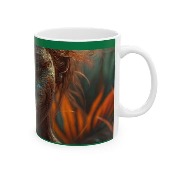 Artistic Vibes Ceramic Mug - Unique Design for Coffee Lovers A Canvas of Strength, A Mug of Legacy. - Image 4