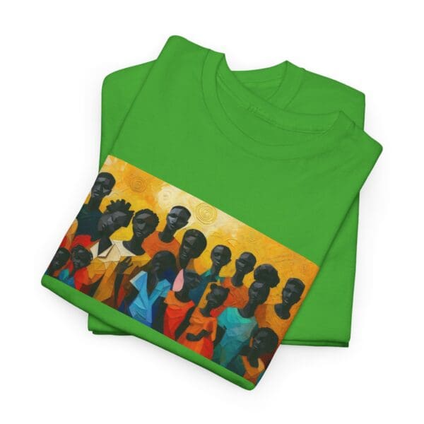 Cultural Unity Unisex Heavy Cotton Tee - Art Inspired Graphic Shirt "Bright Sun. Bold Spirit. Timeless Legacy." - Image 75