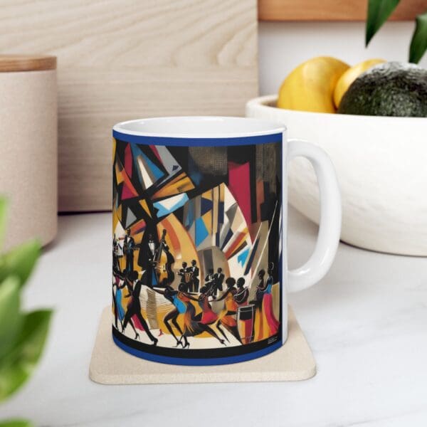 Vibrant Dance Scene Ceramic Mug - 11oz & 15oz Coffee Cup for Music Lovers - Image 8