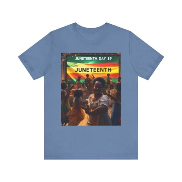 Juneteenth Celebration Tee, Unisex Jersey T-Shirt, Short Sleeve Graphic Tee, Black History Month Shirt, Family Reunion Apparel, Gift [...]"Juneteenth: Freedom Forever, Legacy Unbreakable." - Image 77