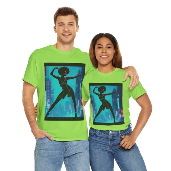 Empowerment Unisex Heavy Cotton Tee - Bold Urban Vibes "Black Joy in Motion. Strength in Every Step." - Image 43