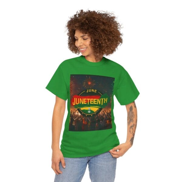 Juneteenth Celebration Unisex Heavy Cotton Tee Juneteenth: The Spirit of Liberation - Image 90