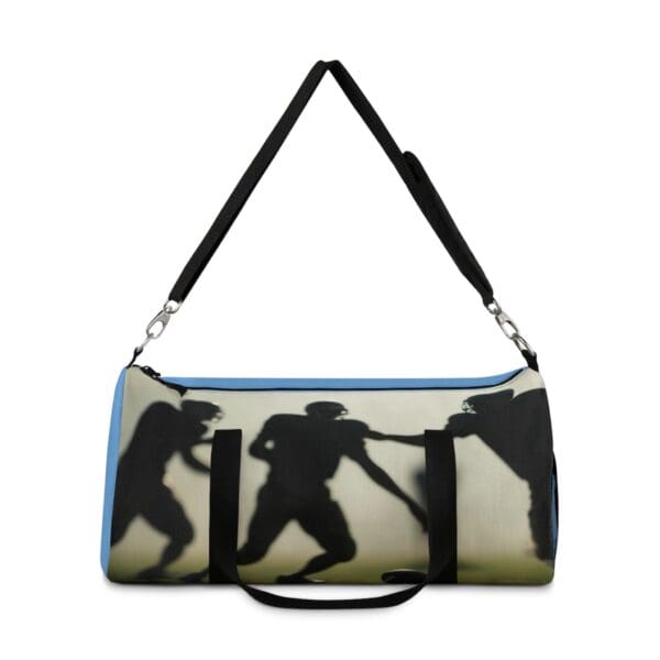 Athletic Duffel Bag with Silhouette Design for Sports Enthusiasts | Perfect for Gym, Travel, & Fitness 🏈 “On the Line. In the Moment. Play Fierce.” - Image 2