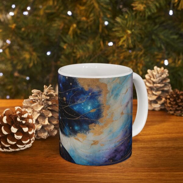 Cosmic Beauty Ceramic Mug - 11oz & 15oz | Inspirational Black Art Coffee Cup "Celestial Beauty. Timeless Power." - Image 10