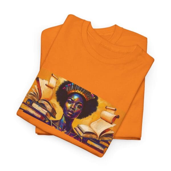 Artistic Unisex Heavy Cotton Tee - Unique Graphic Design  "Afro-Centric. Knowledge-Driven. - Image 57