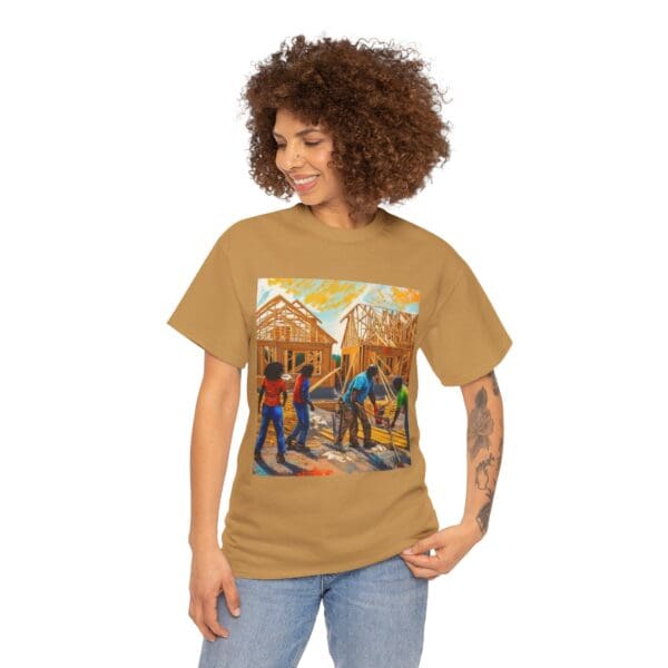 Inspirational Construction Worker Tee - Unisex Heavy Cotton Shirt - Image 28