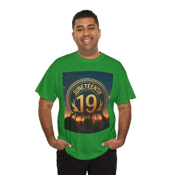 Juneteenth Celebration Unisex Heavy Cotton Tee June 19, 1865—The Truth Unfolds 💚 - Image 85