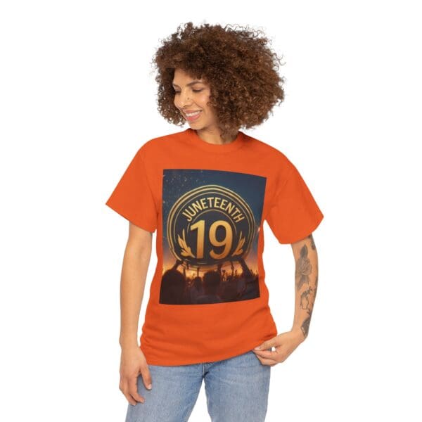 Juneteenth Celebration Unisex Heavy Cotton Tee June 19, 1865—The Truth Unfolds 💚 - Image 62