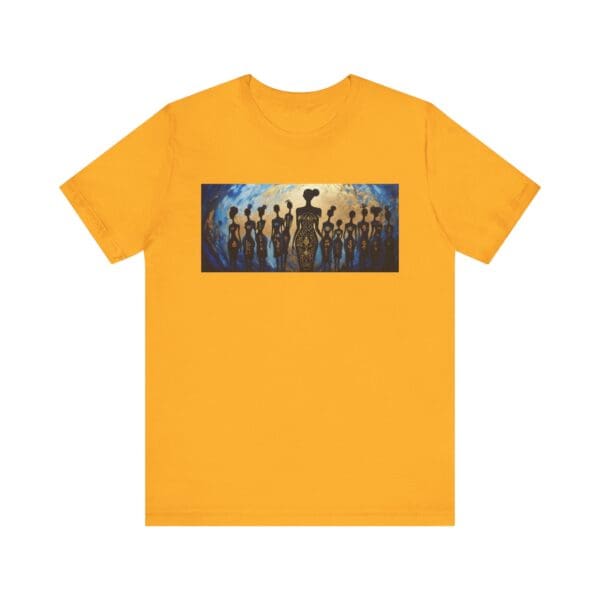 Artistic Unisex Jersey Tee - Colorful Silhouette Design - Image 41