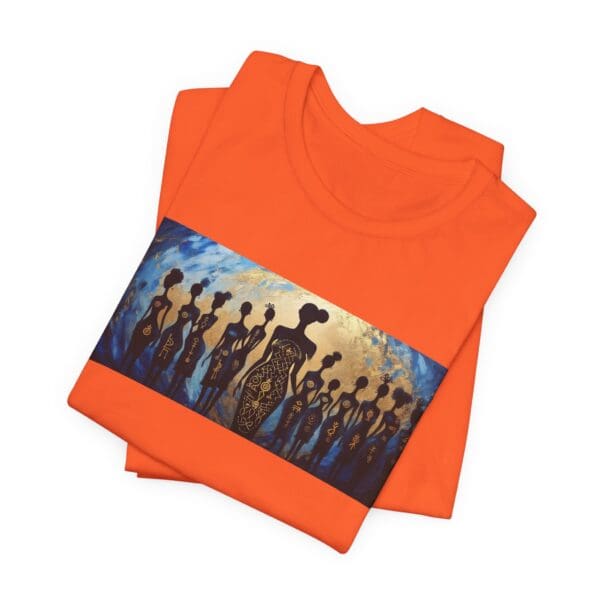 Artistic Unisex Jersey Tee - Colorful Silhouette Design - Image 13