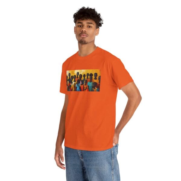 Cultural Unity Unisex Heavy Cotton Tee - Art Inspired Graphic Shirt "Bright Sun. Bold Spirit. Timeless Legacy." - Image 34