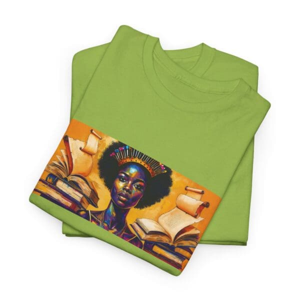 Artistic Unisex Heavy Cotton Tee - Unique Graphic Design  "Afro-Centric. Knowledge-Driven. - Image 66