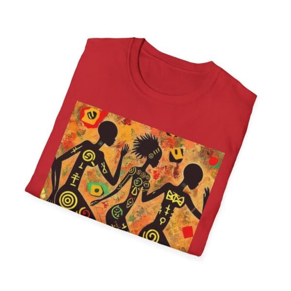 Artistic Dance Unisex Softstyle T-Shirt - Vibrant Culture Print "Symbols of the Past. Strength for the Future." - Image 115