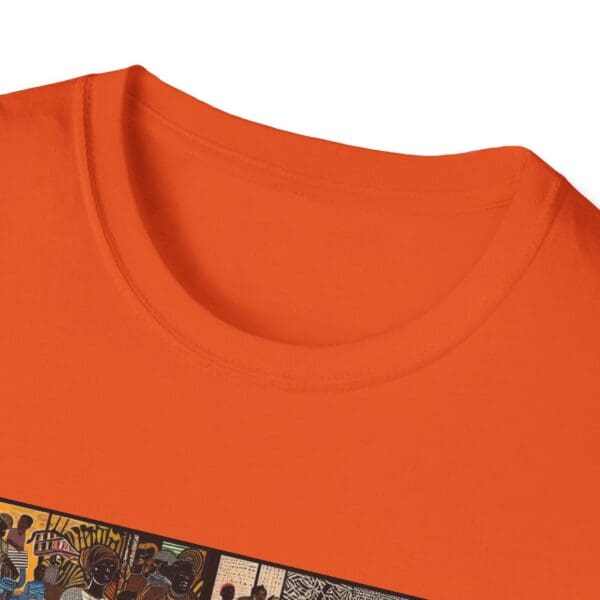 Artistic Unisex Softstyle T-Shirt - Vibrant Community Design "Wear the Movement. Live the Story." - Image 17