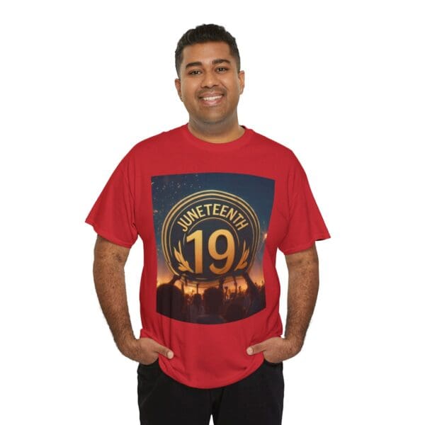 Juneteenth Celebration Unisex Heavy Cotton Tee June 19, 1865—The Truth Unfolds 💚 - Image 128