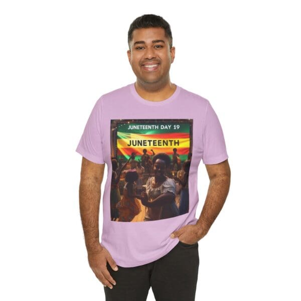 Juneteenth Celebration Tee, Unisex Jersey T-Shirt, Short Sleeve Graphic Tee, Black History Month Shirt, Family Reunion Apparel, Gift [...]"Juneteenth: Freedom Forever, Legacy Unbreakable." - Image 104