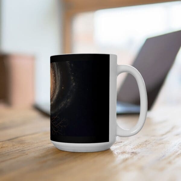 Cosmic Spirit Ceramic Mug – 11oz & 15oz | Retro Vibes for Nature Lovers "Grounded in Truth. Rising Beyond Limits." - Image 15