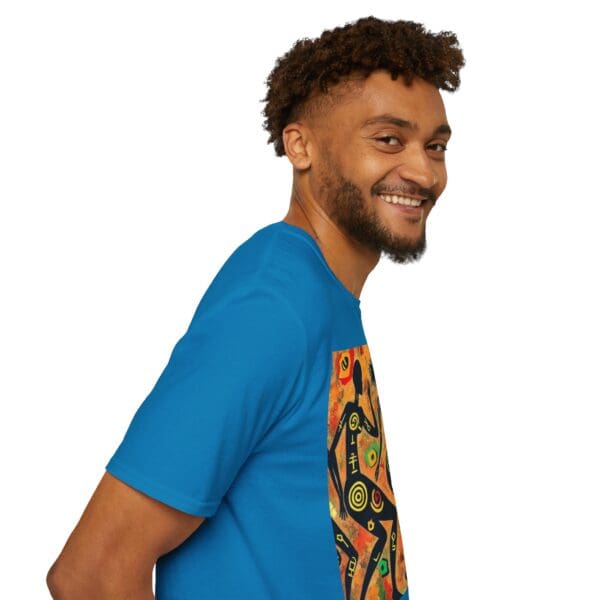Artistic Dance Unisex Softstyle T-Shirt - Vibrant Culture Print "Symbols of the Past. Strength for the Future." - Image 86