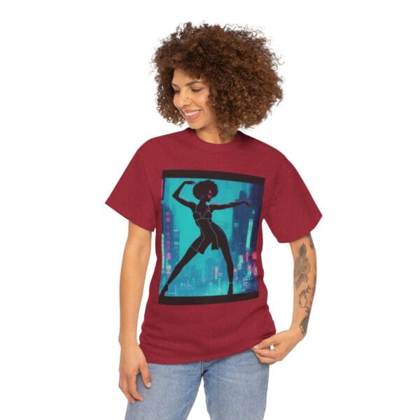 Empowerment Unisex Heavy Cotton Tee - Bold Urban Vibes "Black Joy in Motion. Strength in Every Step." - Image 94